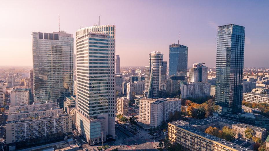 Inwestycje budowlane w Warszawie (panorama miasta)